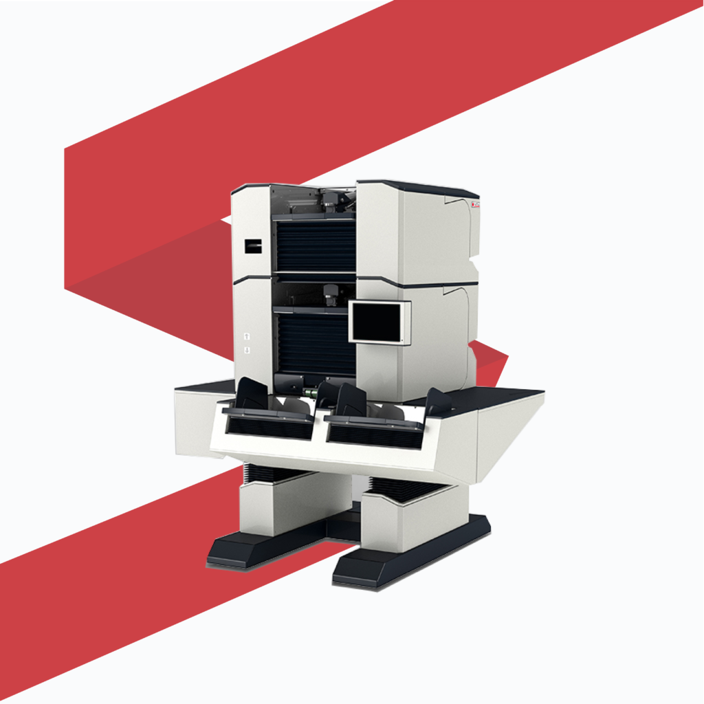 Production scanner with A4+, A3+ format for mass digitization with ADF cradle. The scanner will be perfect for scanning cards.