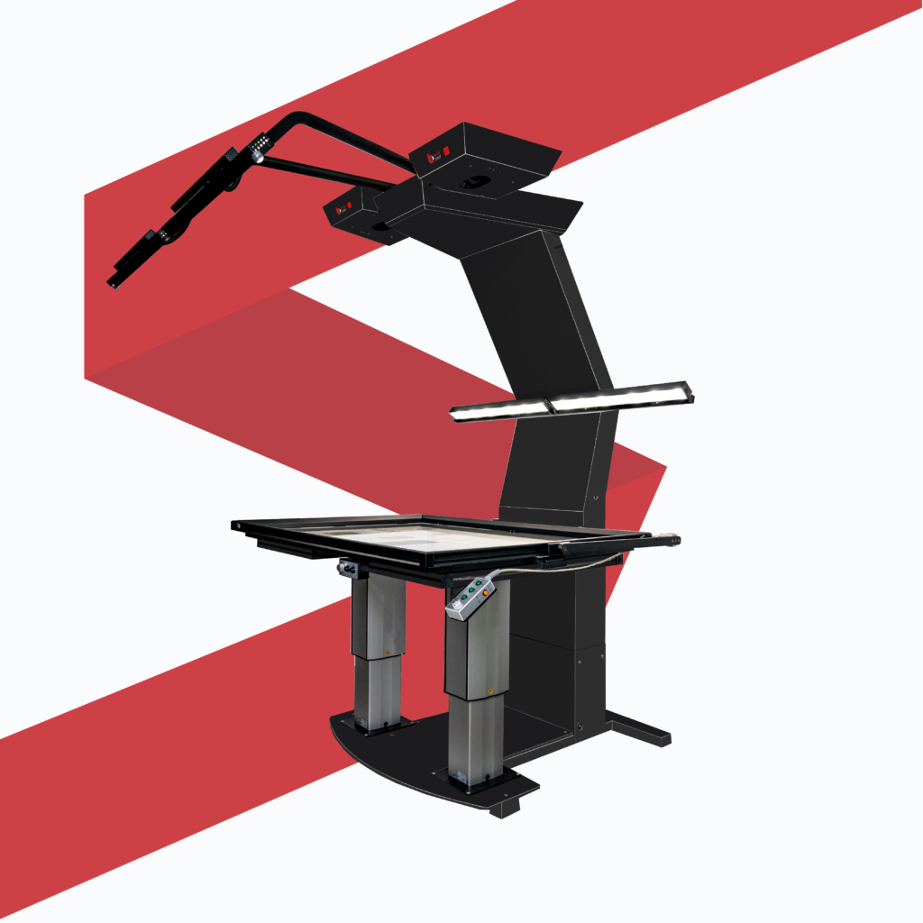 Production scanner with A0+ for mass digitization, with electronically controlled cradle and pressure glass. The scanner will be perfect for scanning: books, cards, and maps.